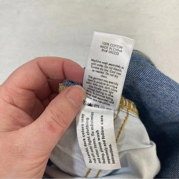 Bullhead Mom Shorts Fray Cutoff Patchwork 3 - Picture 4 of 7